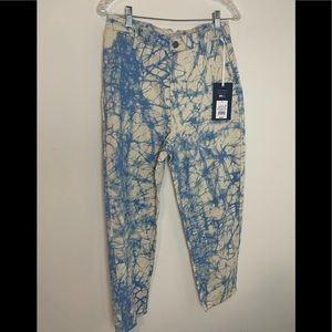 Rachel Comey Blue and Cream Pants